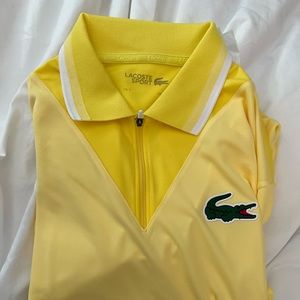 Yellow Lacoste Miami open polo XXL